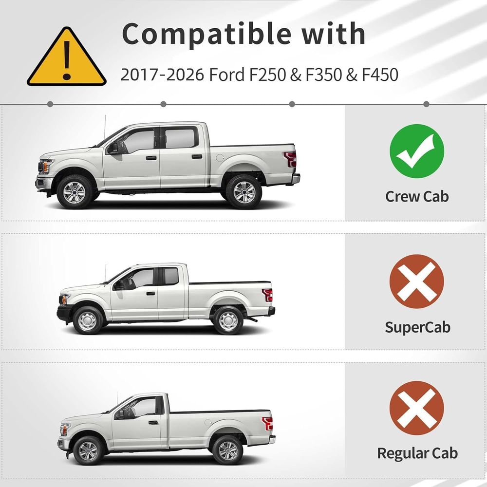OEDRO F-250 F-350 F-450 Crew Cab 适配示意